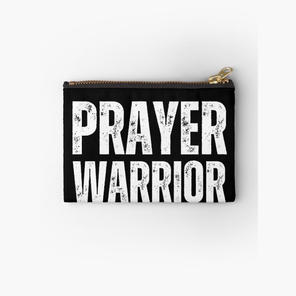 Item preview, Prayer Warrior Christian Shirt – Bold Distressed Faith Design for Spiritual Strength & Intercession White Font designed and sold by GFamilyC.
