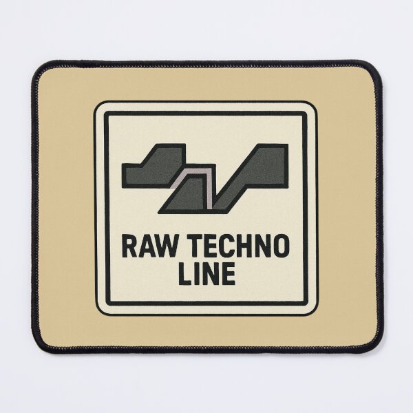 Item preview, Raw Techno Line – Minimal Underground Techno Symbol designed and sold by |TRSSHOP|.