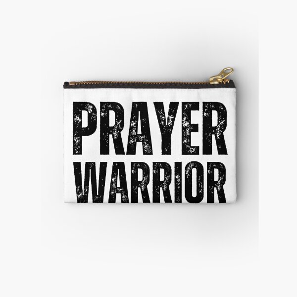 Item preview, Prayer Warrior Christian Shirt – Bold Distressed Faith Design for Spiritual Strength & Intercession Black Font designed and sold by GFamilyC.