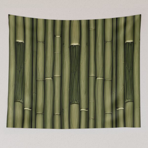 Item preview, Rhythm of Bamboo – Elegant Repeating Nature Pattern designed and sold by PawPrintedArt.