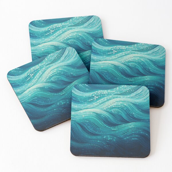 Item preview, Arte de inspiración aborigen: con tranquilas ondas onduladas designed and sold by GrinGalore.
