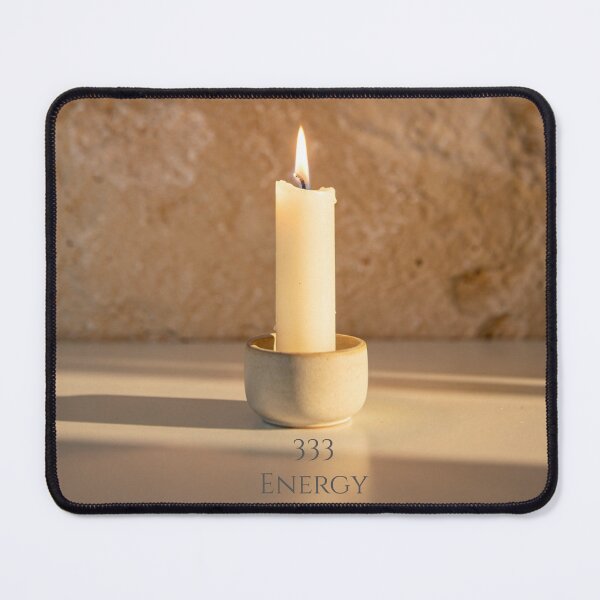 Item preview, Angel Number 333 Energy | Warm Minimalist Candle & Fire Element designed and sold by Frame of Mind .
