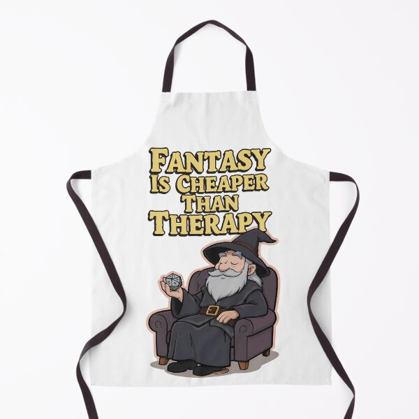 Item preview, Fantasy Is Cheaper Than Therapy – Funny Wizard D20 RPG Sticker designed and sold by RpgTools.