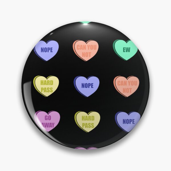 Item preview, Anti Valentines Day Candy Hearts Black designed and sold by Tiiiffanie.