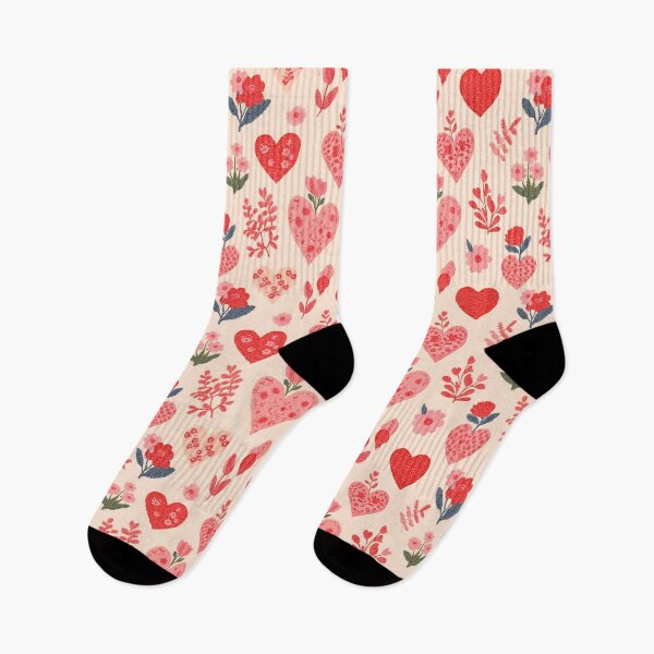 Item preview, Valentines floral hearts designed and sold by Cicysartdesign.