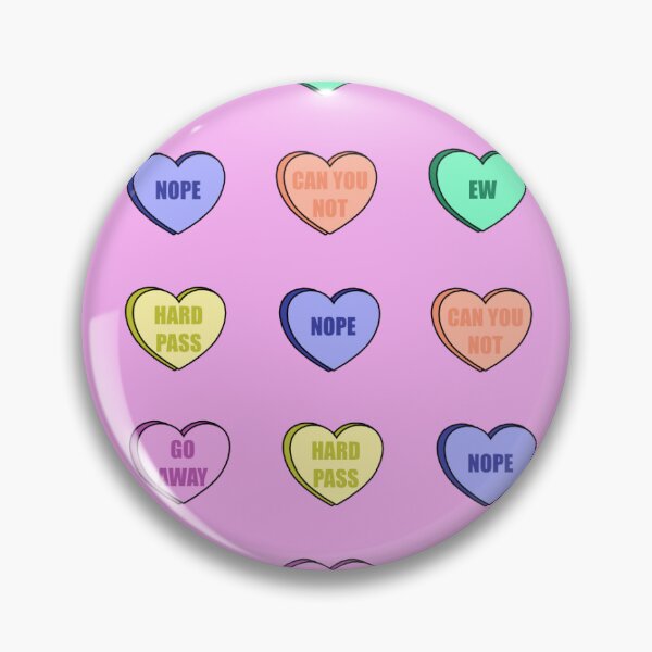 Item preview, Anti Valentines Day Candy Hearts Pink designed and sold by Tiiiffanie.