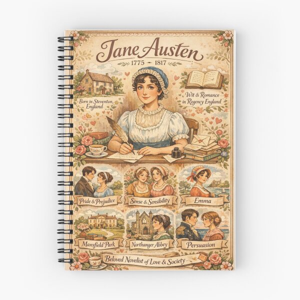 Item preview, Jane Austen Vintage Literary Illustration  designed and sold by TT Design & Creative Studio.