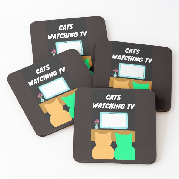 Item preview, CATS WATCHING TV designed and sold by GrindWardrobe.