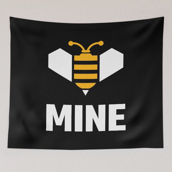 Item preview, Bee mine funny quote. Love romantic. Valentines day designed and sold by Artycom.