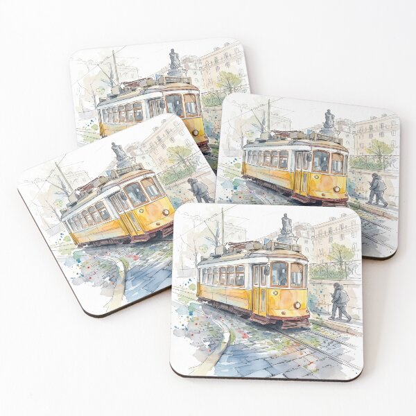 Item preview, Golden Tram Through the Heart of Lisbon designed and sold by clausbjoern.