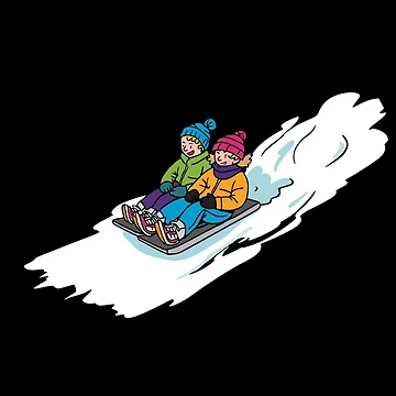 Artwork thumbnail, Snowy Fun Ride by Aetheriswork