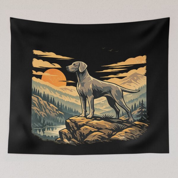 Item preview, Weimaraner dog - mountain lover designed and sold by DamioPolArt.