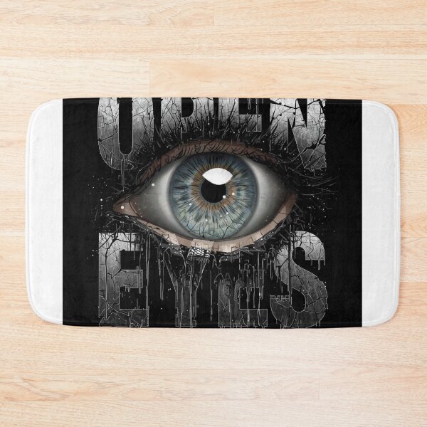 Item preview, Open Your Eyes Surreal Eye Art, Dripping Cracked Text Graphic designed and sold by zeeshandesign99.