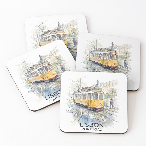 Item preview,  Golden Tram Through the Heart of Lisbon with text designed and sold by clausbjoern.