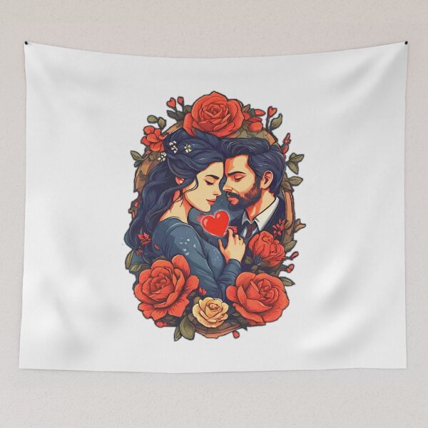Item preview, Romantic couple oval frame! designed and sold by Giulivo Store Graphic.