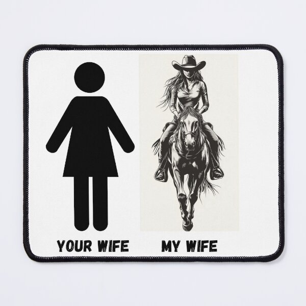 Item preview, funny saying your wife my wife Horseback rider humor designed and sold by ikramart11.