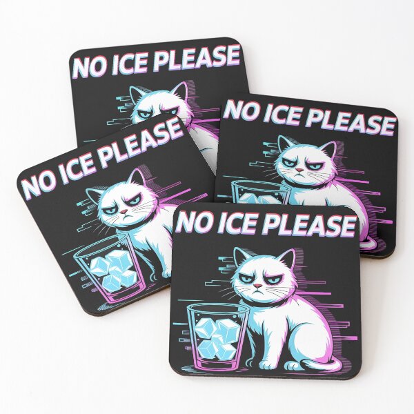 Item preview, No Ice Please Funny Cat Meme Men Women designed and sold by BLZART.