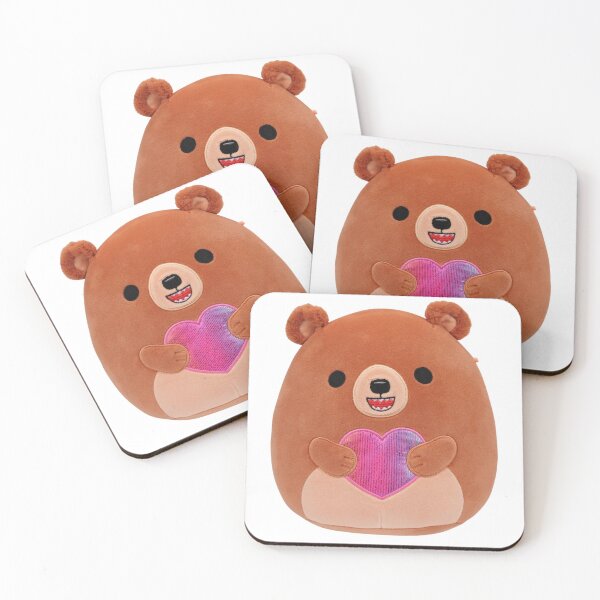 Item preview, Stokely the Brown Kodiak Bear Rainbow Heart Plush Art designed and sold by Tashi97.