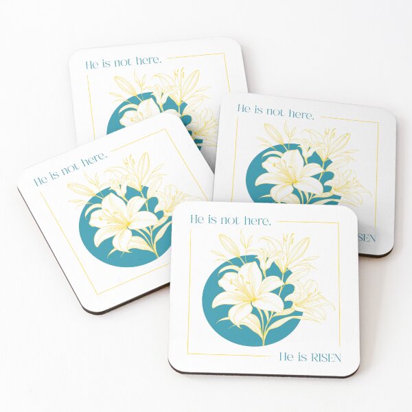 Item preview, He is not here. He is RISEN! Christian - Easter Lilies designed and sold by Holly Norine Design.