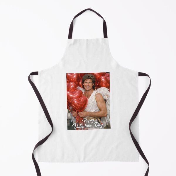 Item preview, David Hasselhoff Cupid Happy Valentine's Day funny prank love heart meme designed and sold by CheeseBlueprint.