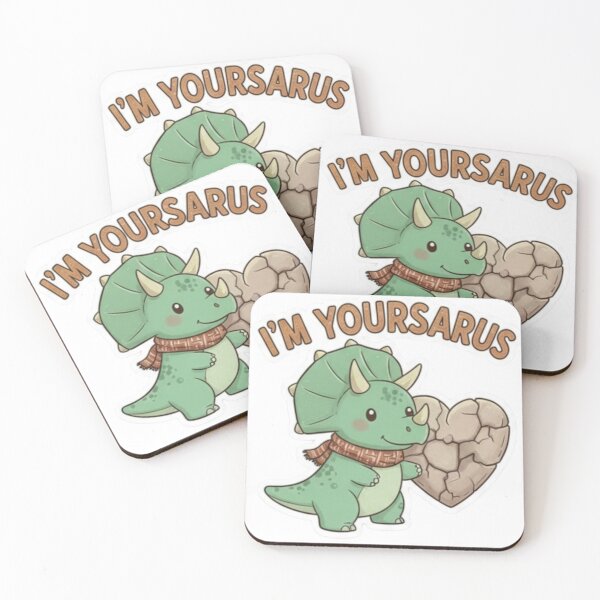 Item preview, I'm Yoursarus Cute Triceratops Dinosaur Valentine designed and sold by GroundUpCo.