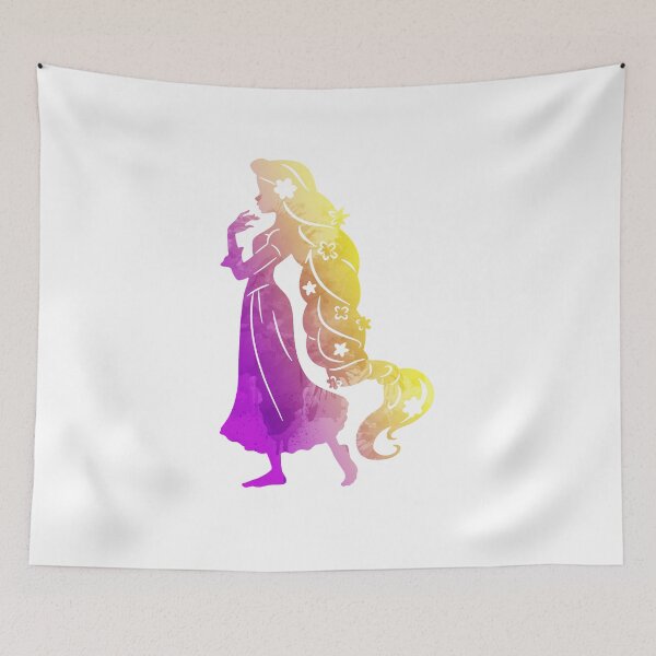 Item preview, Magical Long Hair Silhouette Art designed and sold by ShadowsInspired.
