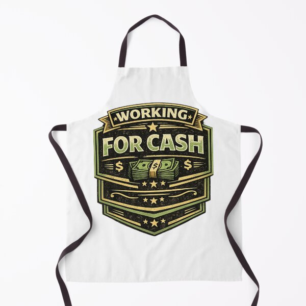 Item preview, Working for Cash Funny Work Humor Retro Badge Design designed and sold by Purdiole-art.