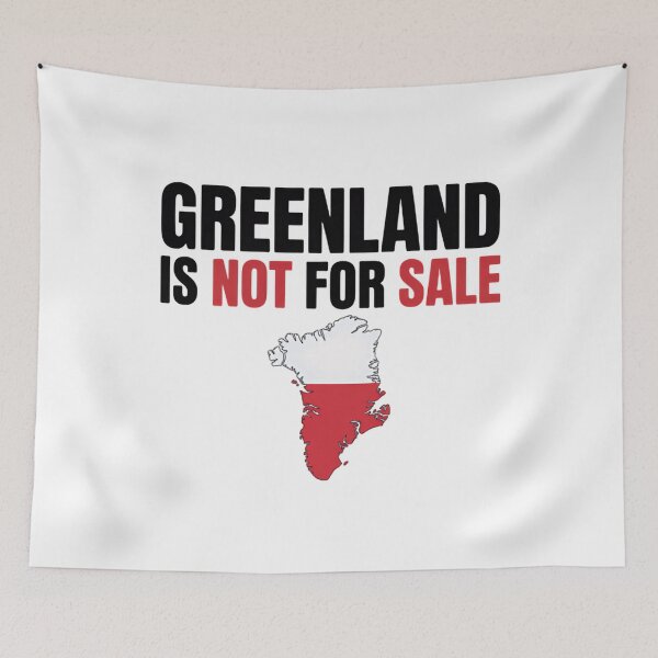 Item preview, Greenland Is Not For Sale Flag Protest designed and sold by Star3NowForMe.