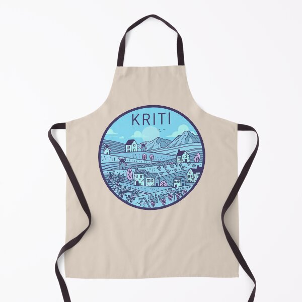 Item preview, Kriti Greece Travel Badge Featuring Chania Lighthouse and Knossos Ruins designed and sold by InvestingRoad.