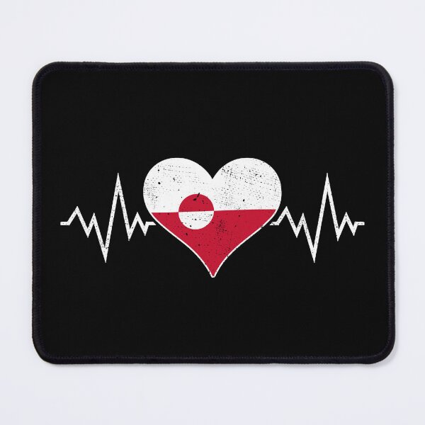 Item preview, Greenland Heartbeat Heart Distressed Design designed and sold by venomousvector.