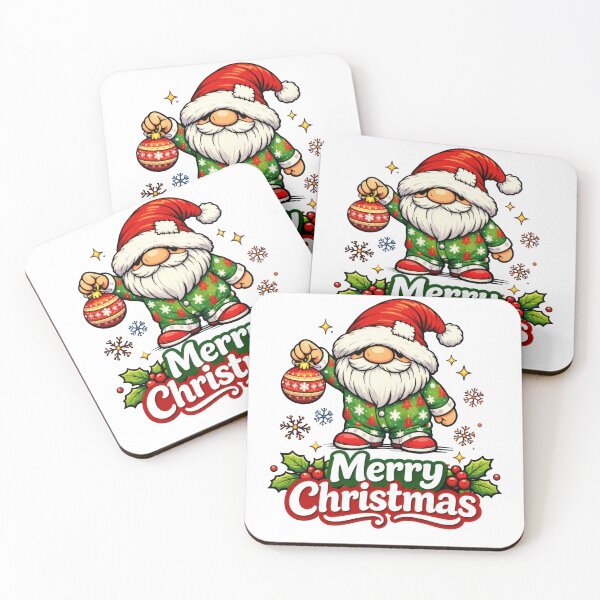 Item preview, Festive Christmas Gnome Art Merry Christmas Cute Holiday Pajama Gnome Design designed and sold by Moriarty's Digital Visions.