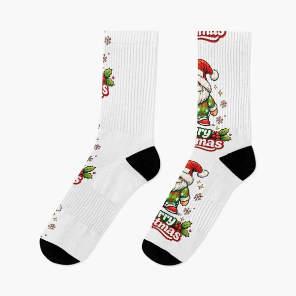 Item preview, Festive Christmas Gnome Art Merry Christmas Cute Holiday Pajama Gnome Design designed and sold by Moriarty's Digital Visions.