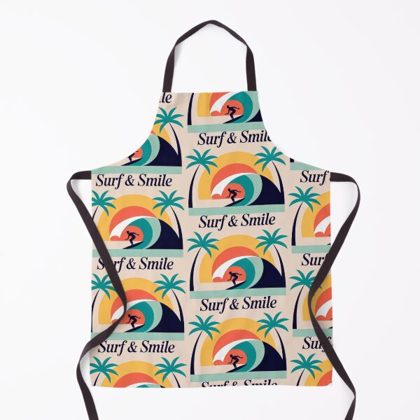 Item preview, Surf and Smile Retro Sunset Tropical Ocean Wave Art designed and sold by SplashTastic.