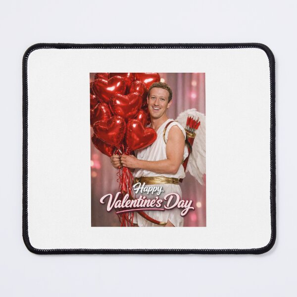 Item preview, Mark zuckerberg Cupid Happy Valentine's Day funny prank love heart meme designed and sold by CheeseBlueprint.