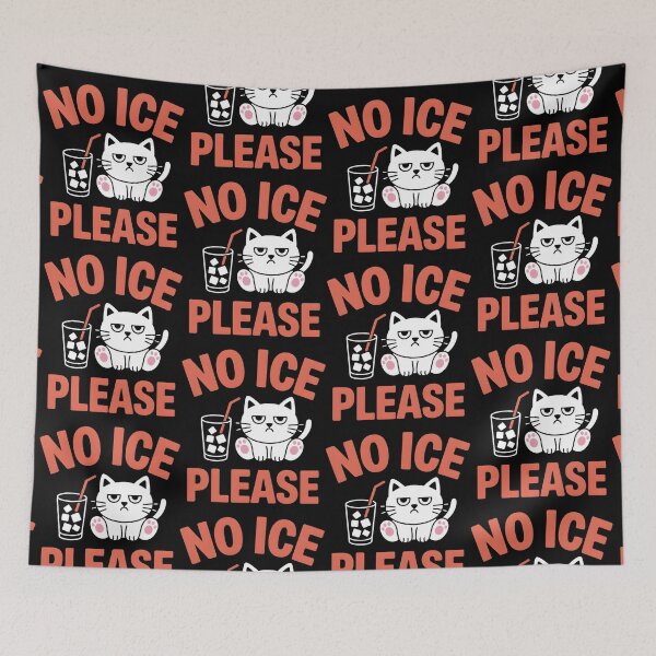 Item preview, No Ice Please Funny Cat Meme Men Women designed and sold by BLZART.