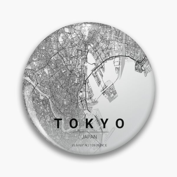 Item preview, Tokyo City Map – Minimal Line Art designed and sold by YurrShop.