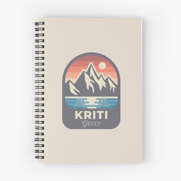 Item preview, Kriti Greece Travel Badge Featuring Chania Lighthouse and Knossos Ruins designed and sold by InvestingRoad.