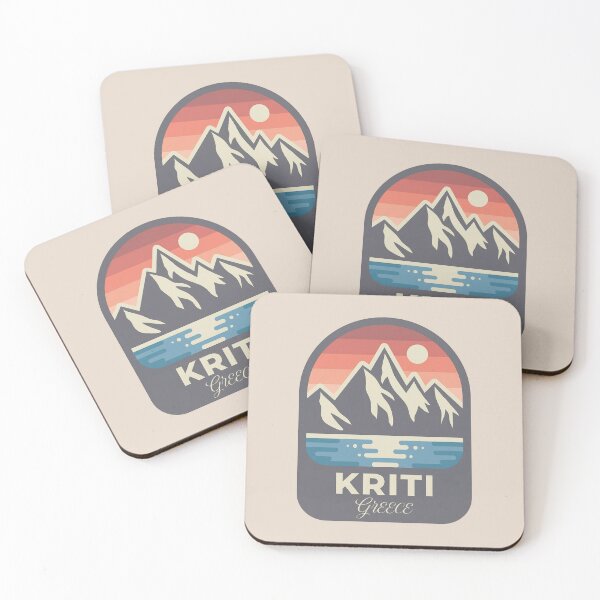 Item preview, Kriti Greece Travel Badge Featuring Chania Lighthouse and Knossos Ruins designed and sold by InvestingRoad.
