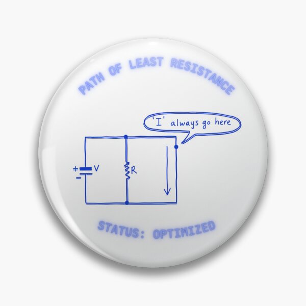 Item preview, Short Circuit Logic - Path of Least Resistance Neon Schematic designed and sold by LogicRoots.