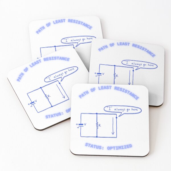 Item preview, Short Circuit Logic - Path of Least Resistance Neon Schematic designed and sold by LogicRoots.