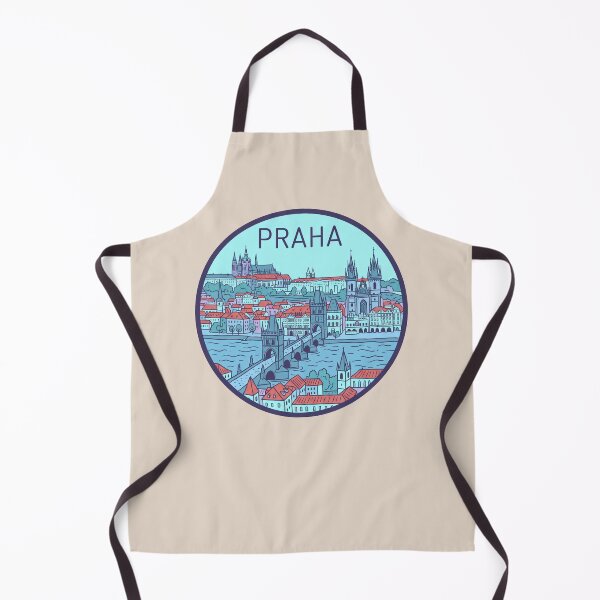 Item preview, Praha Czechia Vintage Travel Badge Prague Castle and Charles Bridge designed and sold by InvestingRoad.