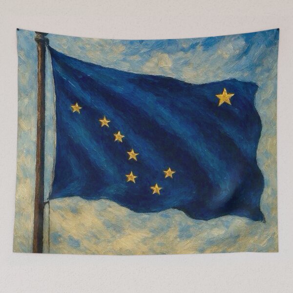 Item preview, Alaska State Flag designed and sold by TinCatOutPost.