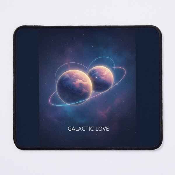 Item preview, Galactic Love – Two Planets Connected Across Space Valentine Design designed and sold by LaurannaDesign.