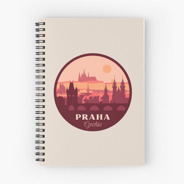 Item preview, Praha Czechia Vintage Travel Badge Prague Castle and Charles Bridge designed and sold by InvestingRoad.