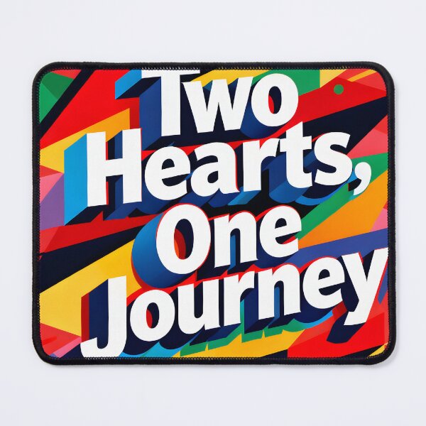 Item preview, Two Hearts One Journey – Colorful Love Design designed and sold by FreeFromDefault.