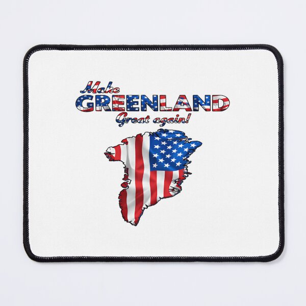 Item preview, Make Greenland Green again - Is Not For Sale Protest Against Fascism Funny saying designed and sold by Star3NowForMe.