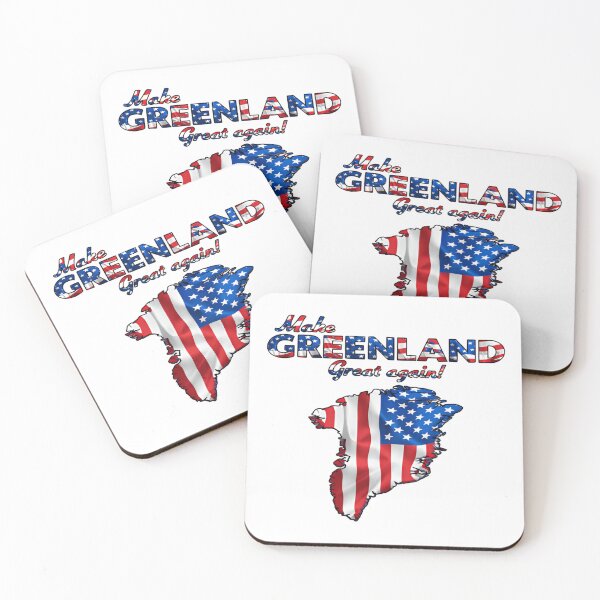 Item preview, Make Greenland Green again - Is Not For Sale Protest Against Fascism Funny saying designed and sold by Star3NowForMe.