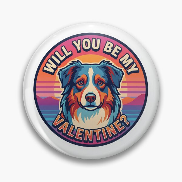 Item preview, Retro 80s Sunset Australian Shepherd - My Heart Belongs To My Aussie designed and sold by M1234s.