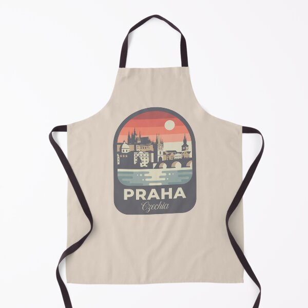 Item preview, Praha Czechia Vintage Travel Badge Prague Castle and Charles Bridge designed and sold by InvestingRoad.