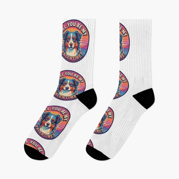 Item preview, Retro 80s Sunset Australian Shepherd - My Heart Belongs To My Aussie designed and sold by M1234s.